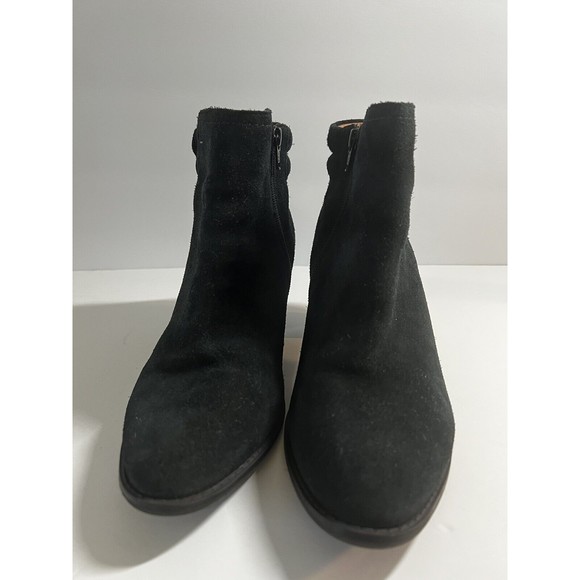Vionic Comfort Bootie Jessie Size 9.5 Black Suede Leather Orthotic  Side Zip - Picture 3 of 10
